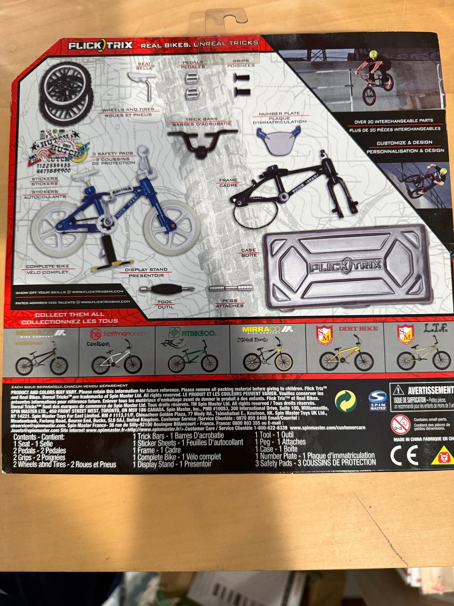 Flick Trix BMX Finger Bike Hutch Bike Shop Customizable TrickStar Set
