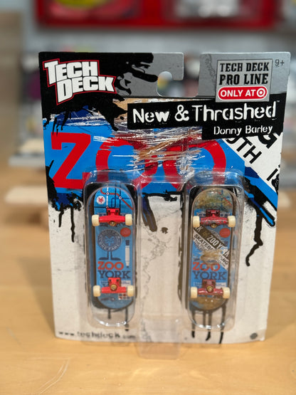 Vintage Tech Deck Pro Line “New & Thrashed” 2-Pack – Zoo York Donny Barley | Target Exclusive | Sealed