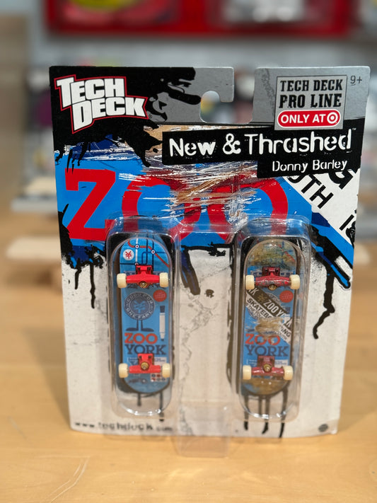 Vintage Tech Deck Pro Line “New & Thrashed” 2-Pack – Zoo York Donny Barley | Target Exclusive | Sealed