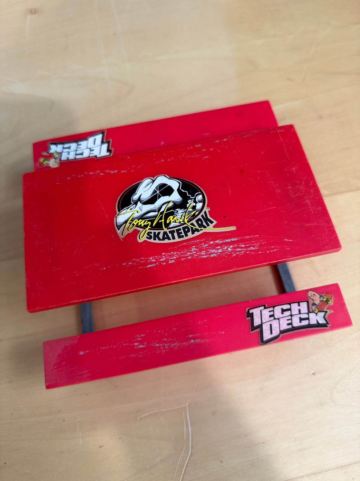 Tech Deck Tony Hawk Skatepark Obstacle Lot – Bench & Flat Rail Set (Vintage)